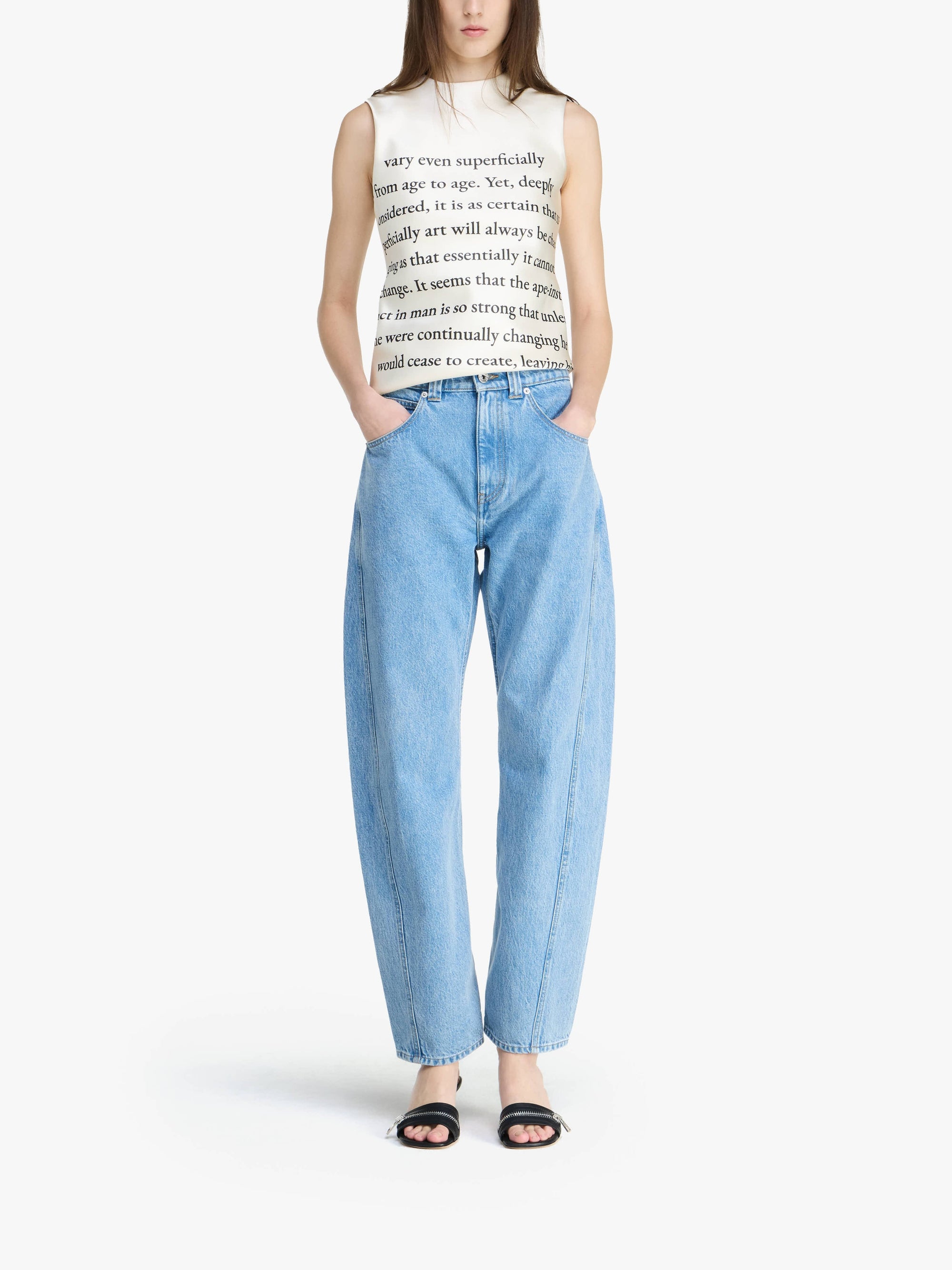 Jeans Slim Torsadé - Light Blue