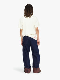 Jeans De Travail Retournés Et Tordus - Blue/Red
