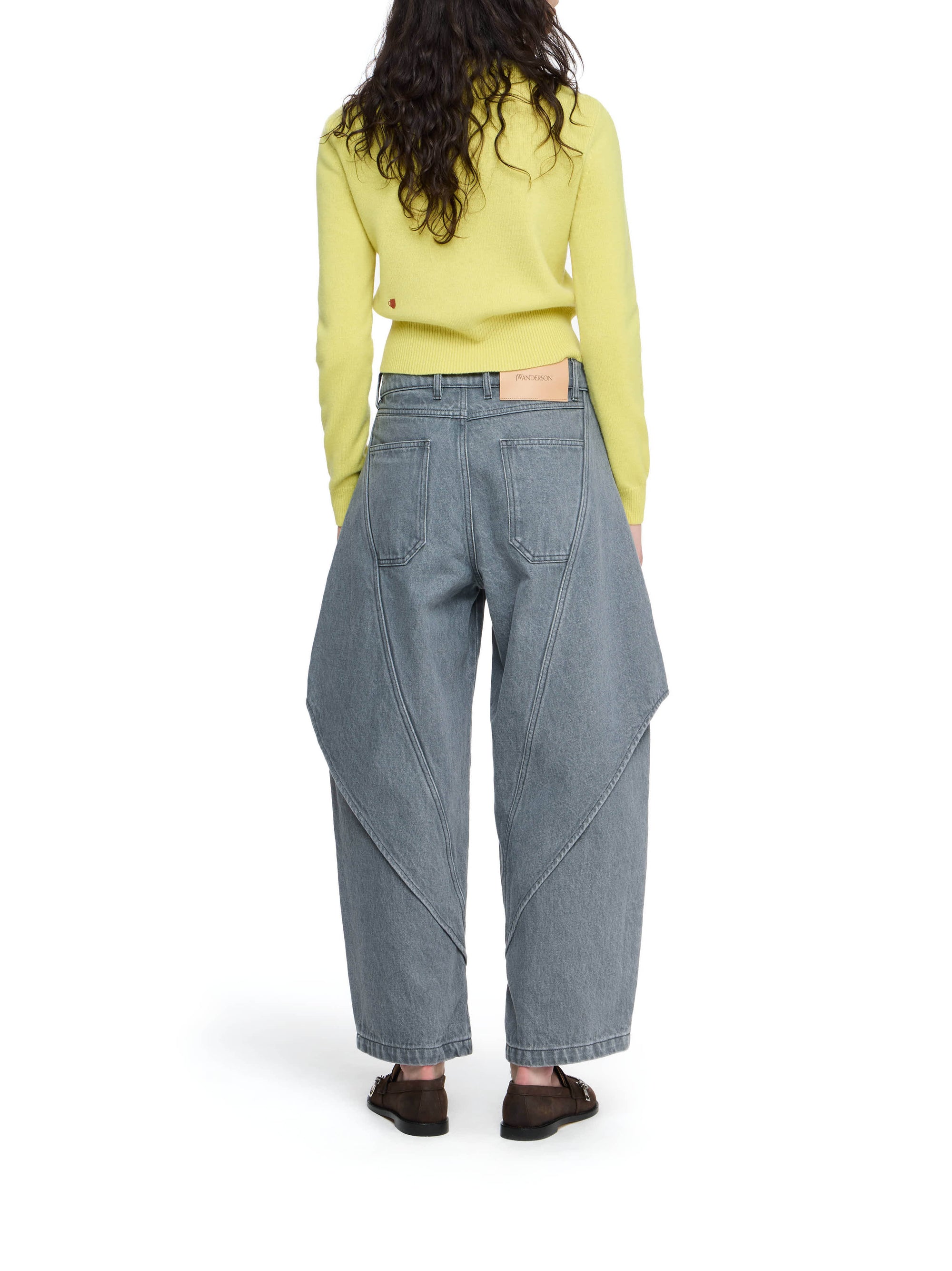 Jeans Sculpturés Courts - Light Grey