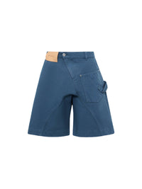 Short taille basse en denim - Light Blue