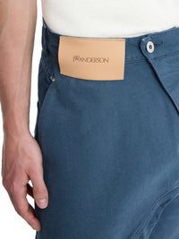 Short De Travail Torsadé - Light Blue