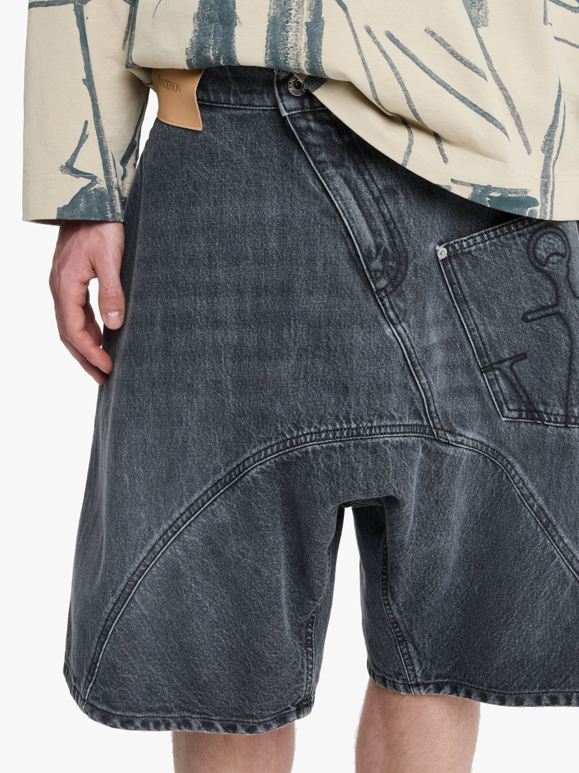 Short De Travail Torsadé - Grey