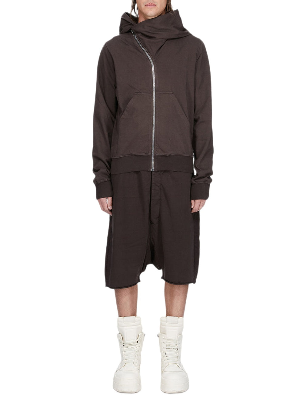 Mountain Hooded T-shirt - Dark Dust