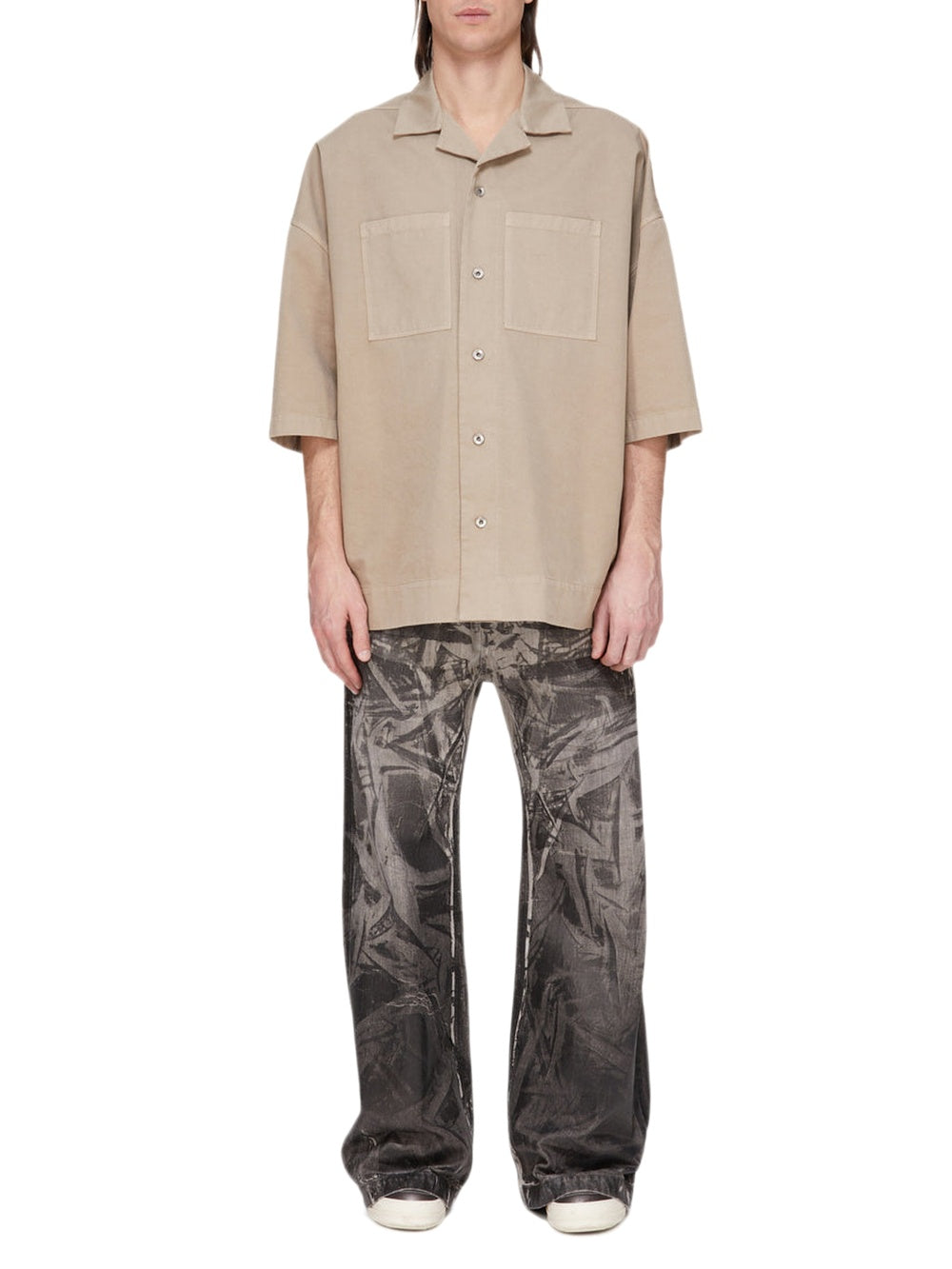 Jean Geth in denim - Black Washed Foil