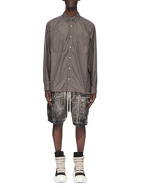 Bela denim cargo shorts - Black Washed Foil