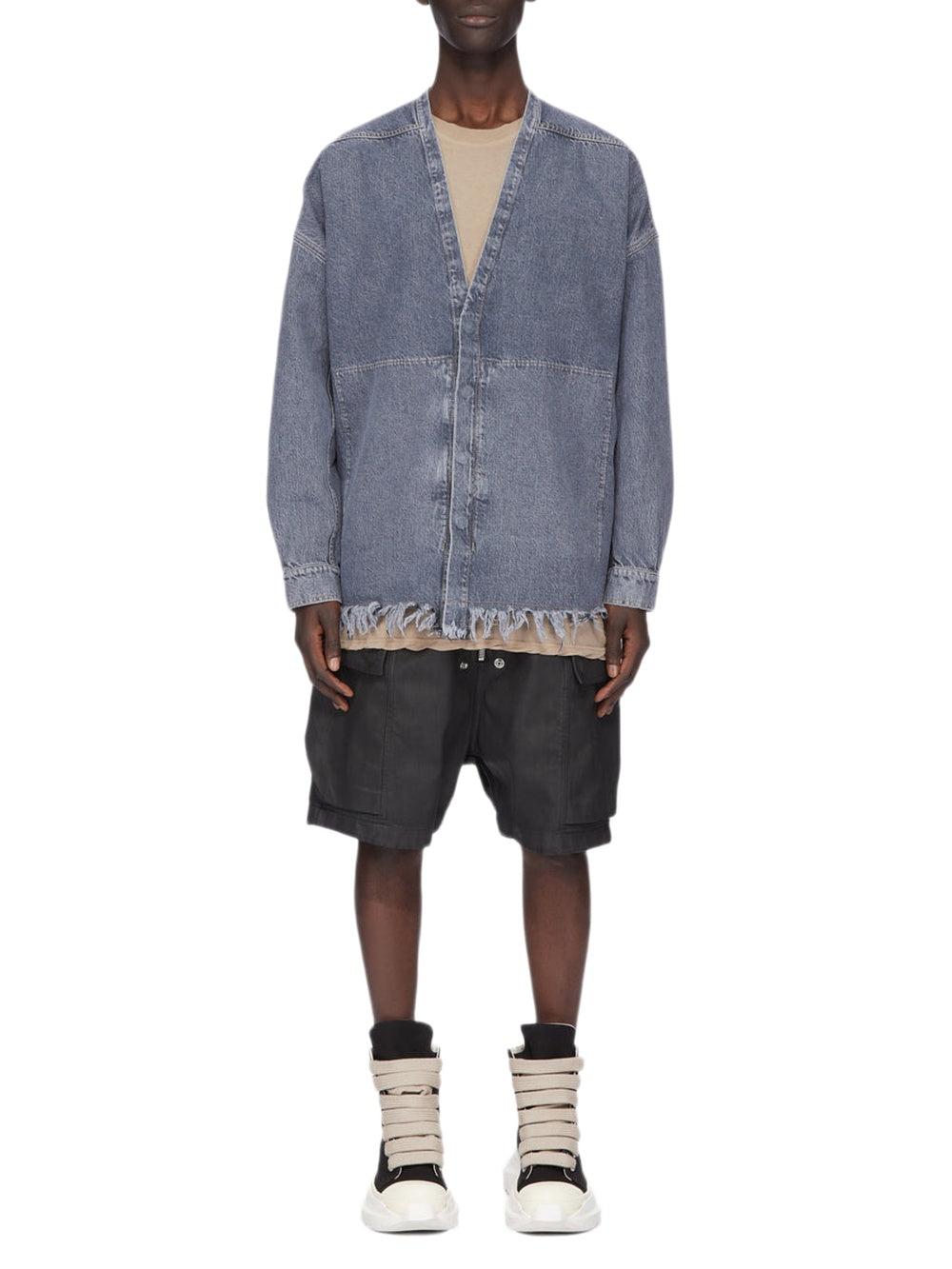 Surchemise Lido Larry en denim - Washed Grey