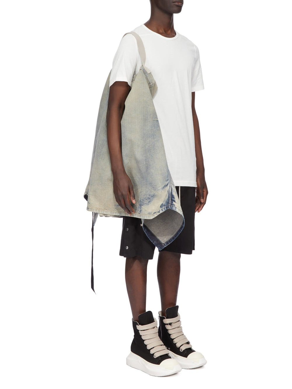 Jumbo denim overshirt - Mineral Pearl