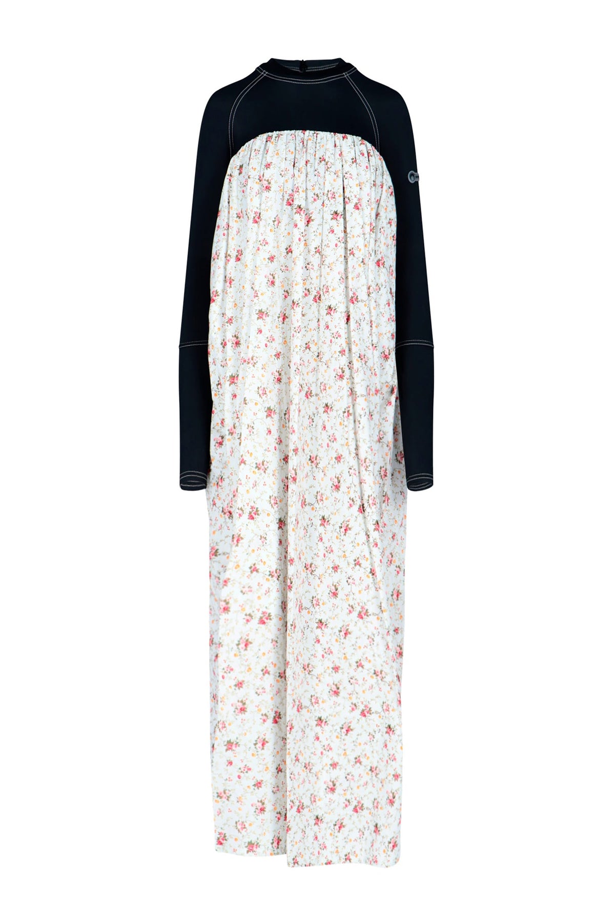 Robe hybride à manches longues - White Print