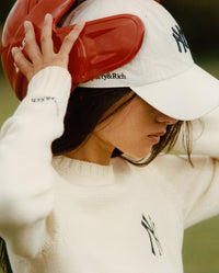 Casquette Yankees Serif - Blanc/Bleu marine