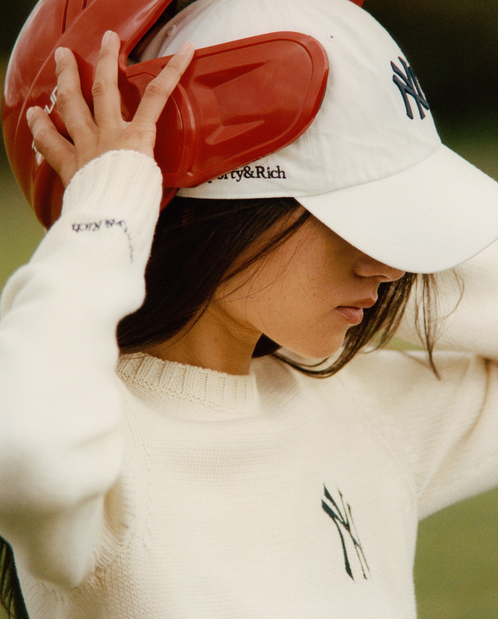 Casquette Yankees Serif - Blanc/Bleu marine