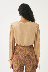 NUDE DUNE CROP BLOUSE