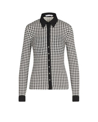 Chemise Duo à col en crêpe - Black & White