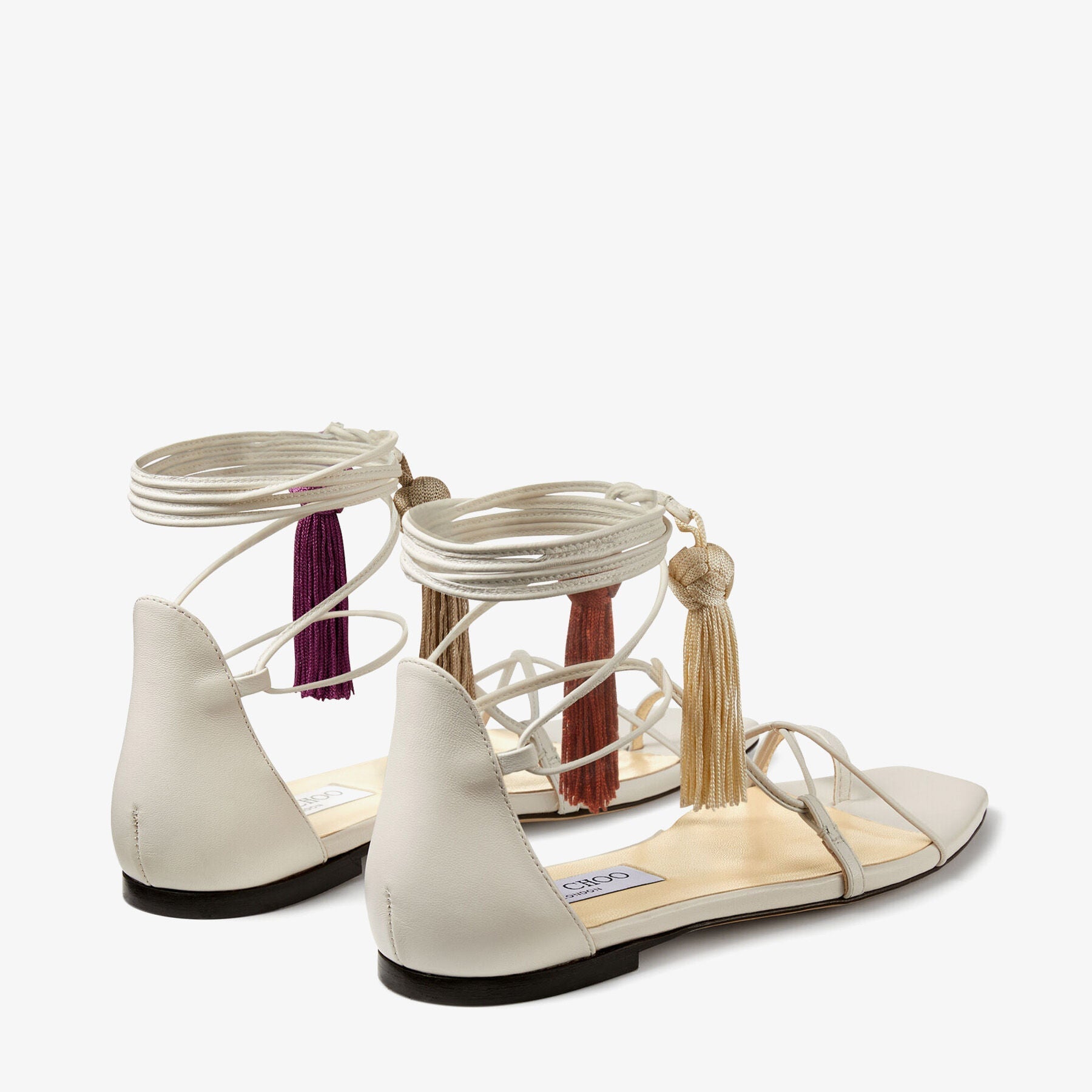 Sandales Dusti en cuir - Latte & Sand Mix