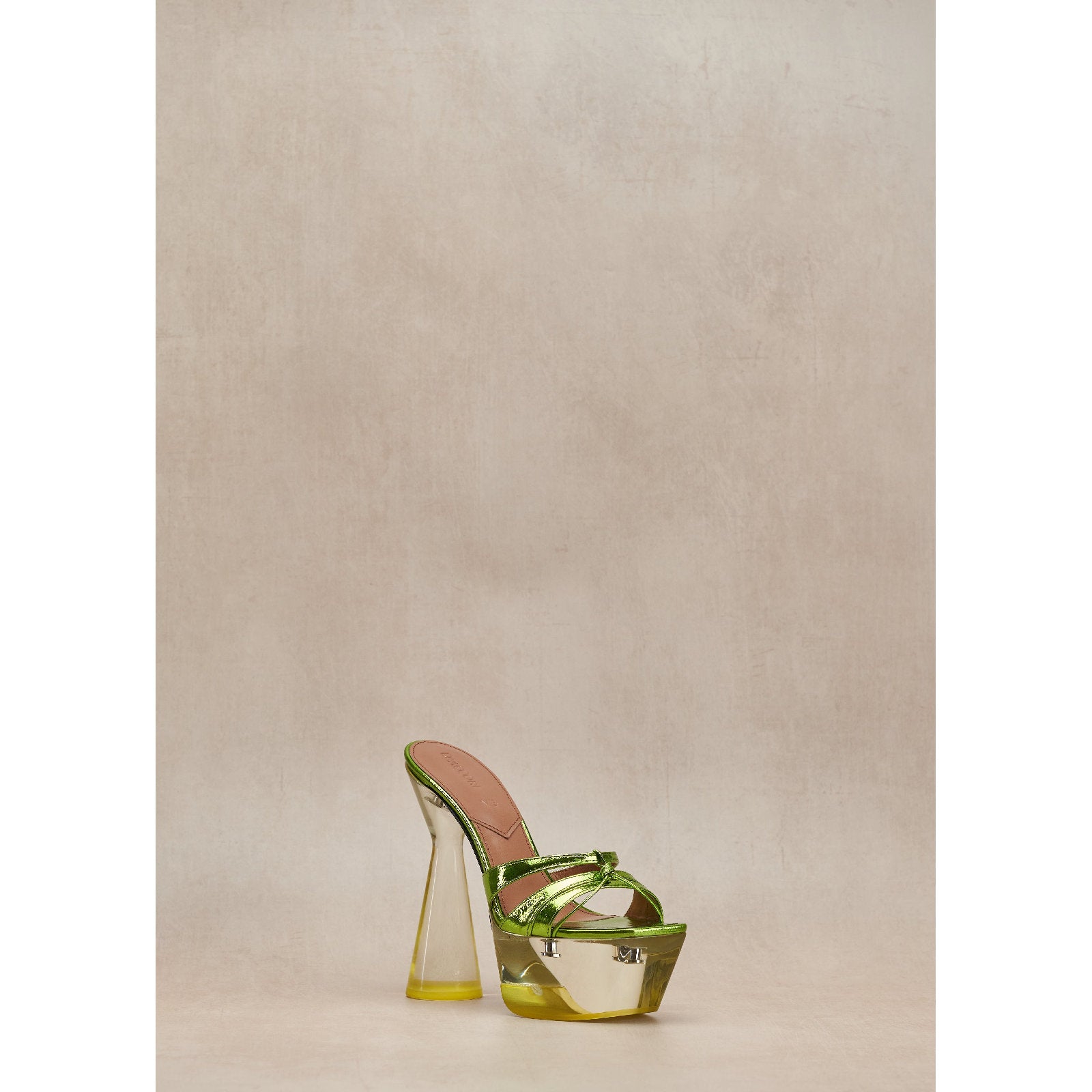 Sienna 130 leather mules - Chameleon green