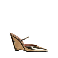 Ruby 100 leather mules - Liquid gold
