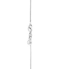 Chaîne Snake en émail et plaqué au rhodium - Argent