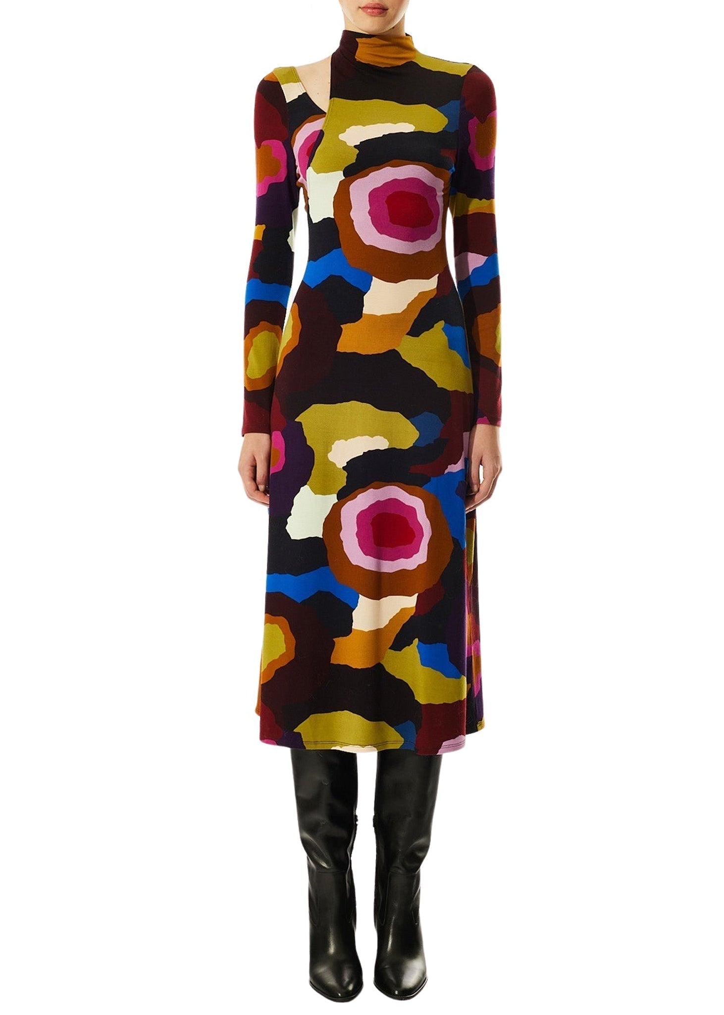 Robe midi Danielle - Multicolore