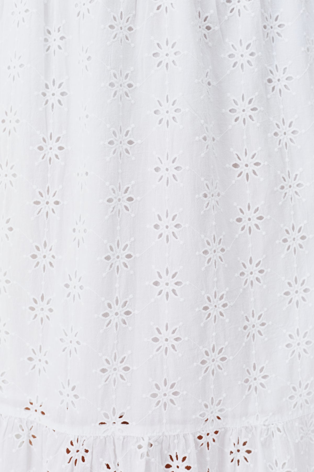 Robe Daphne à broderie - White