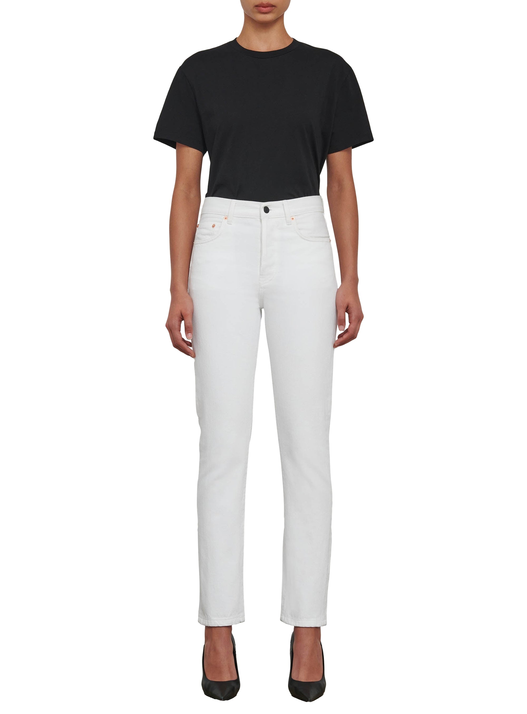 Jean en denim - White