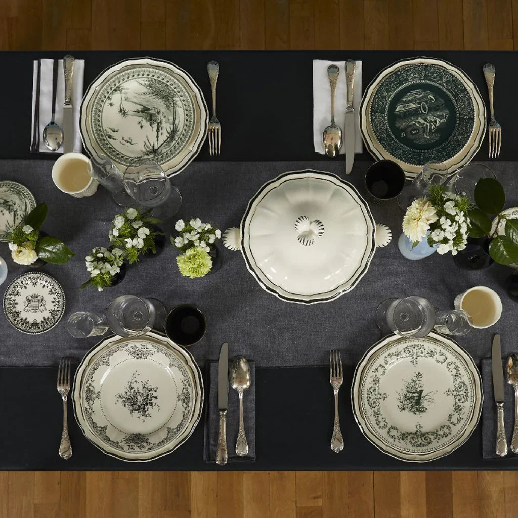 Set de 4 Assiettes à dessert Blason Les Dépareillées Crown - Vert
