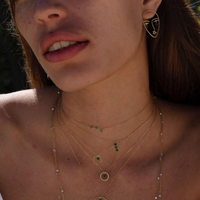 2qty RELIQUAT 580€/ QTY IN : 2-QTY OUT : 0- ST : 0% // Piercing simple avec un petit visage-Jaune