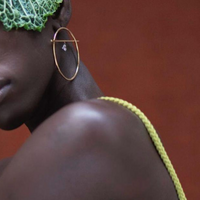 2qty RELIQUAT 595€/ QTY IN : 2-QTY OUT : 0- ST : 0% // Boucle d'oreille Fibule M, 1 diamant          -Rose