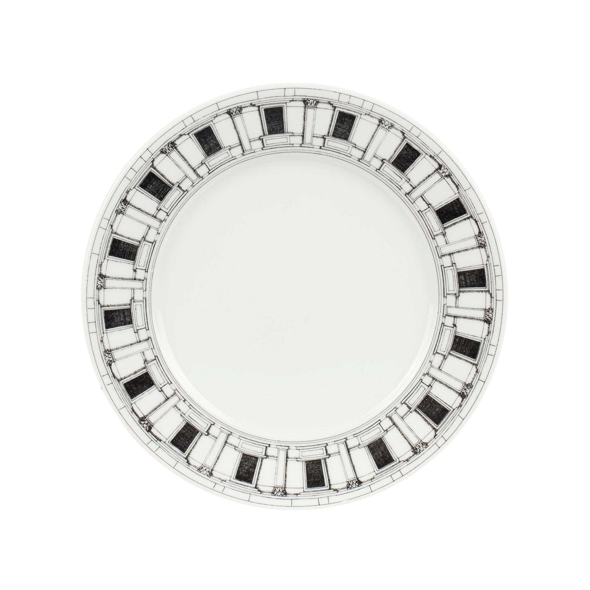 Porcelain plate - Blanc & Noir