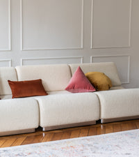 Coussin Divino en velours - Rose