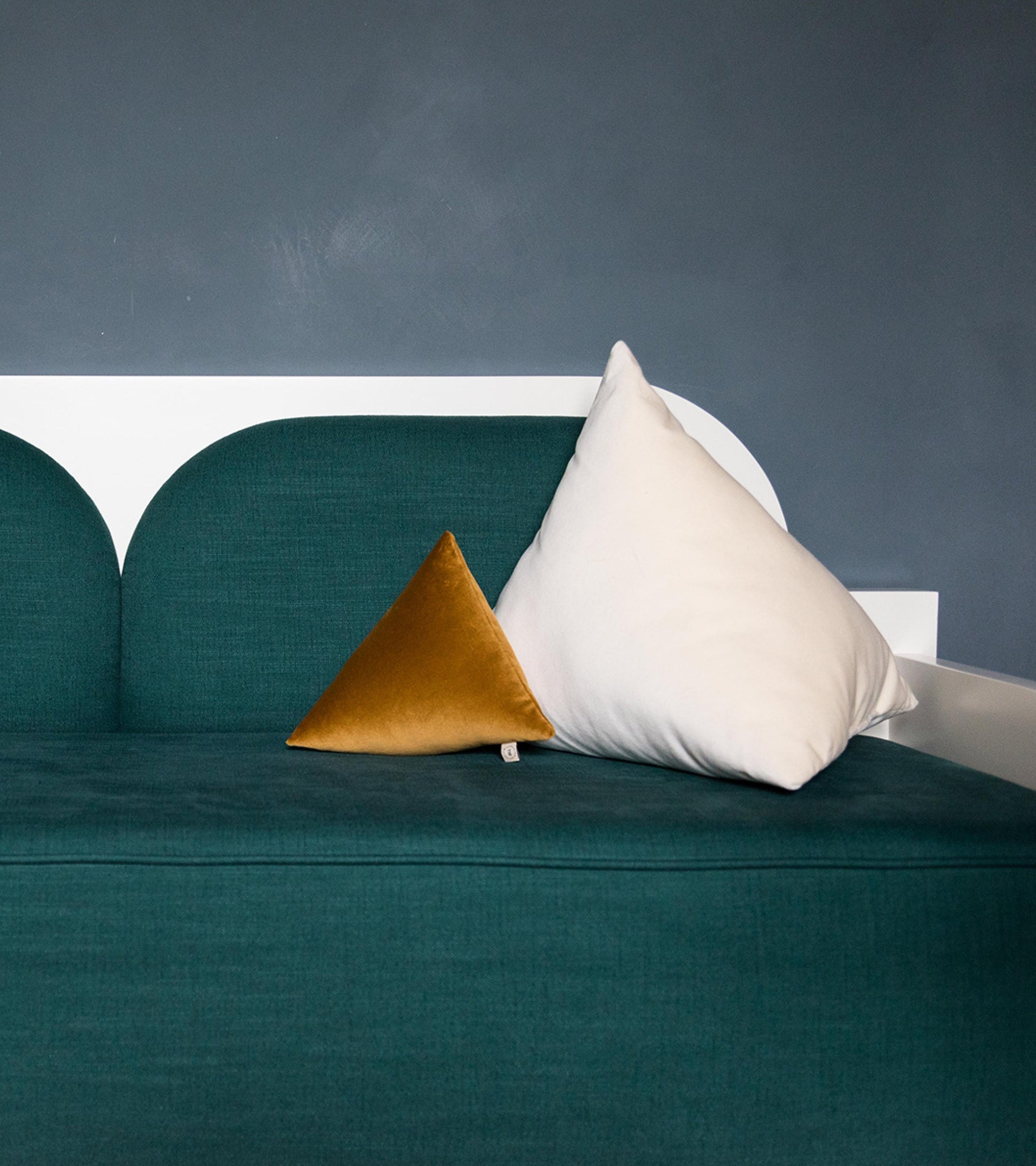 Coussin Divino en velours - Blanc crème