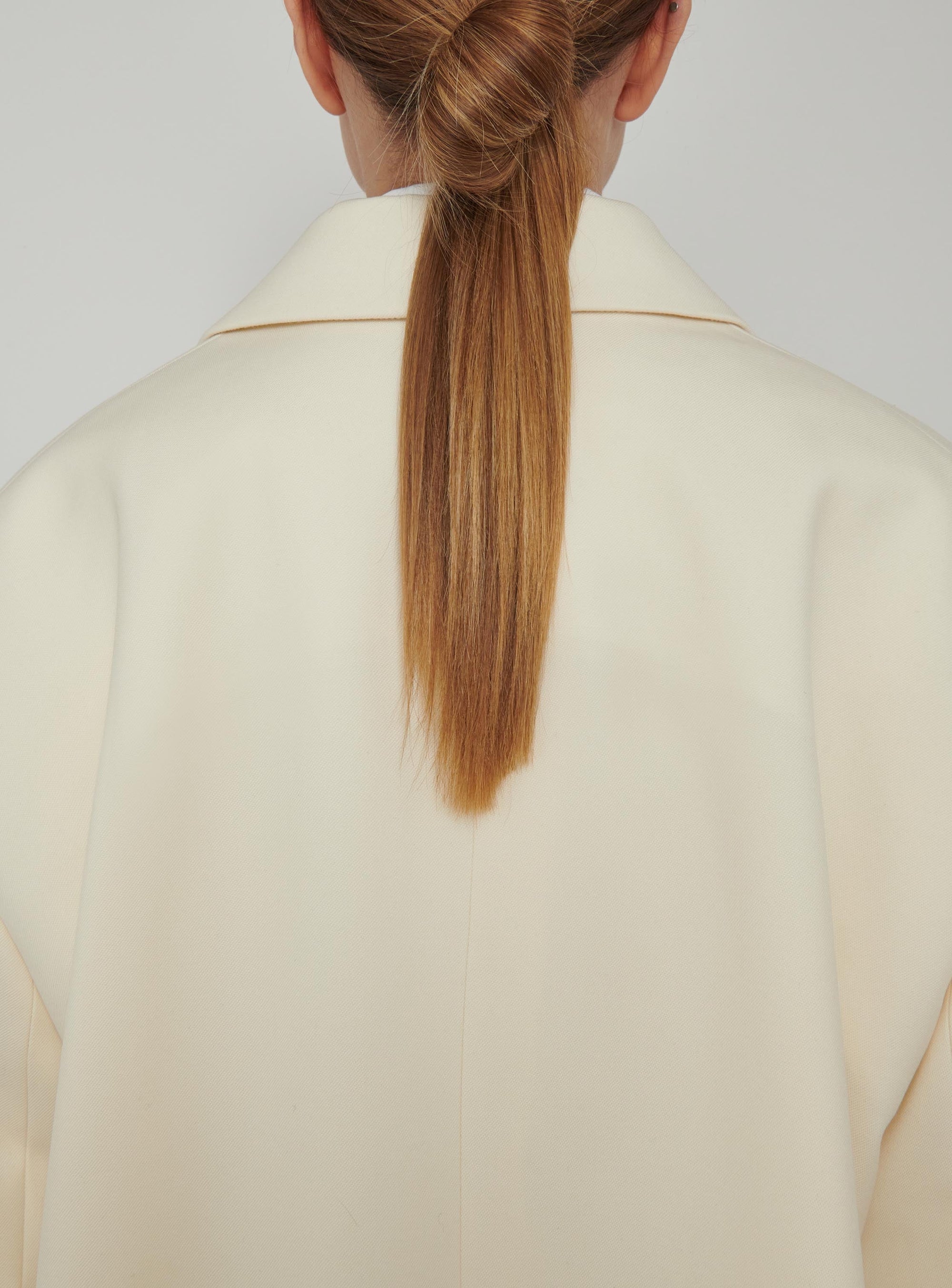 Double Breasted Oversize Coat - Off White