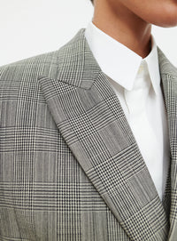 Blazer à double boutonnage en laine - Prince of Wales