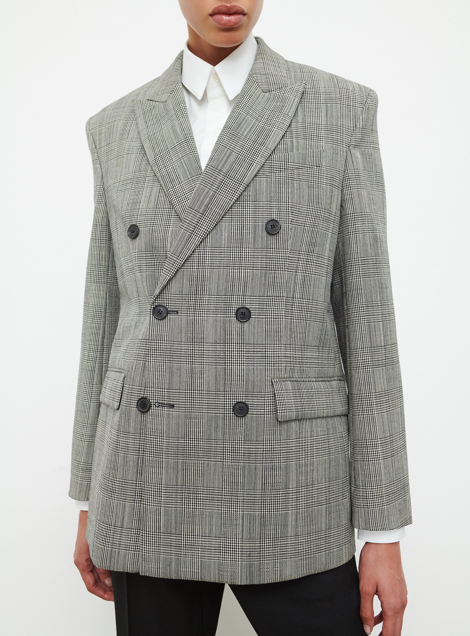 Blazer à double boutonnage en laine - Prince of Wales