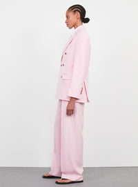 Double Breasted Blazer - Blush