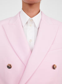 Double Breasted Blazer - Blush