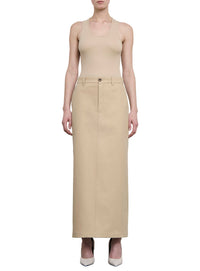 Column skirt - Khaki