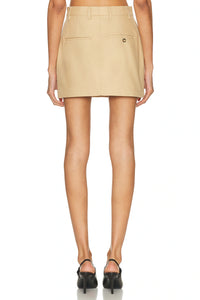 Drill Mini Skirt - Khaki
