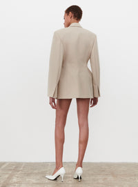Drill Contour Blazer - Stone