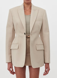 Drill Contour Blazer - Stone