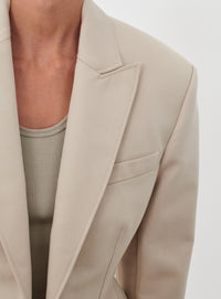 Drill Contour Blazer - Stone