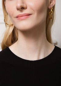 FlowCreole earrings gilded - Gold