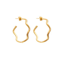 FlowCreole earrings gilded - Gold