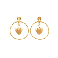 Boucles d'oreilles Loved dorées à l'or fin - Pearl