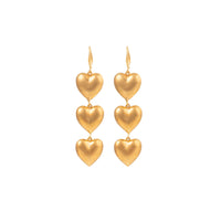 Loved earrings gilded in fine gold - Gold