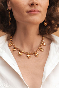 Loved necklace gilded with fine gold - Gold