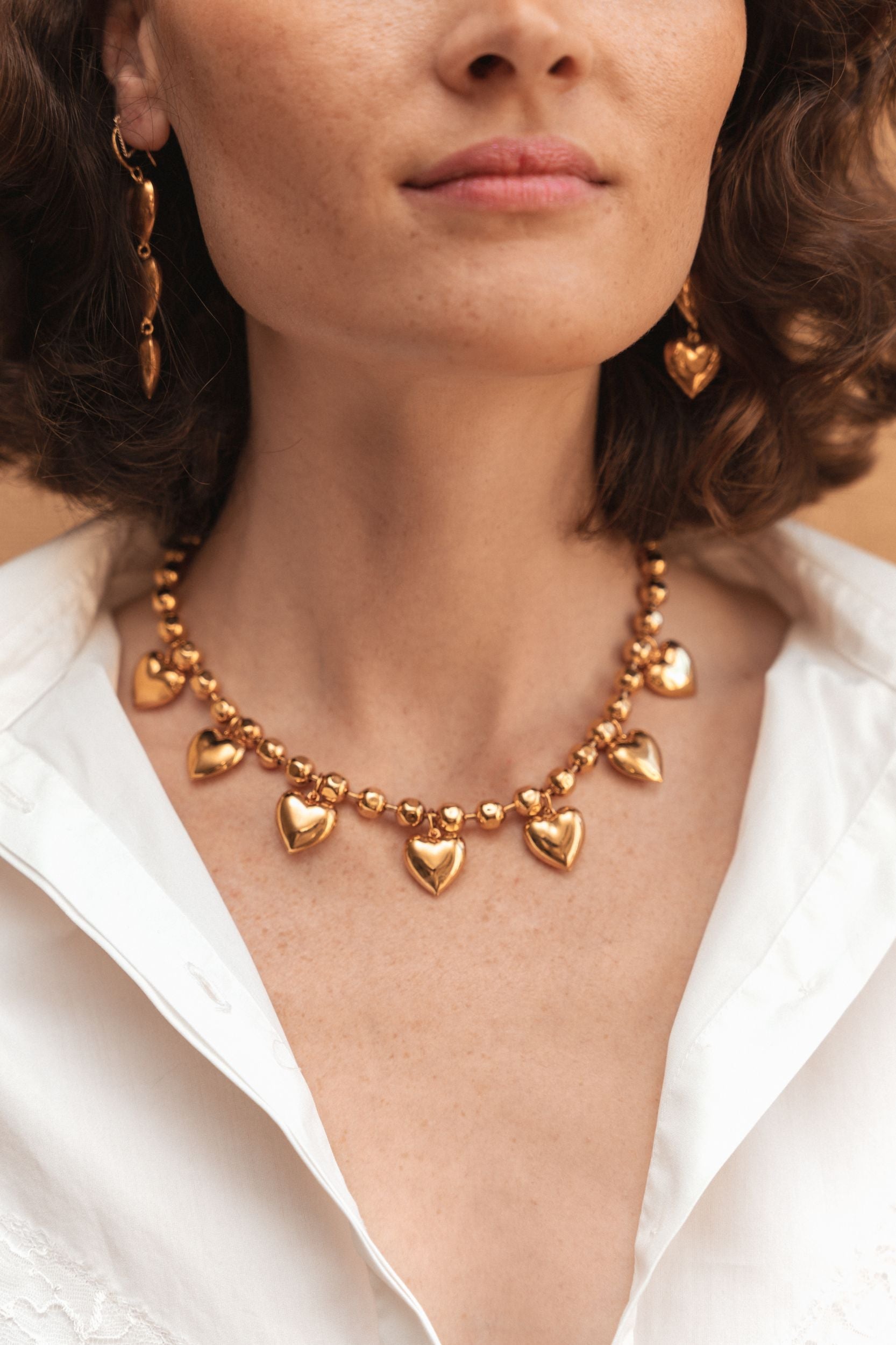 Loved necklace gilded with fine gold - Gold