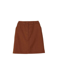 5qty RELIQUAT 65€ 20%  / Jupe droite Anny en lin - Brown