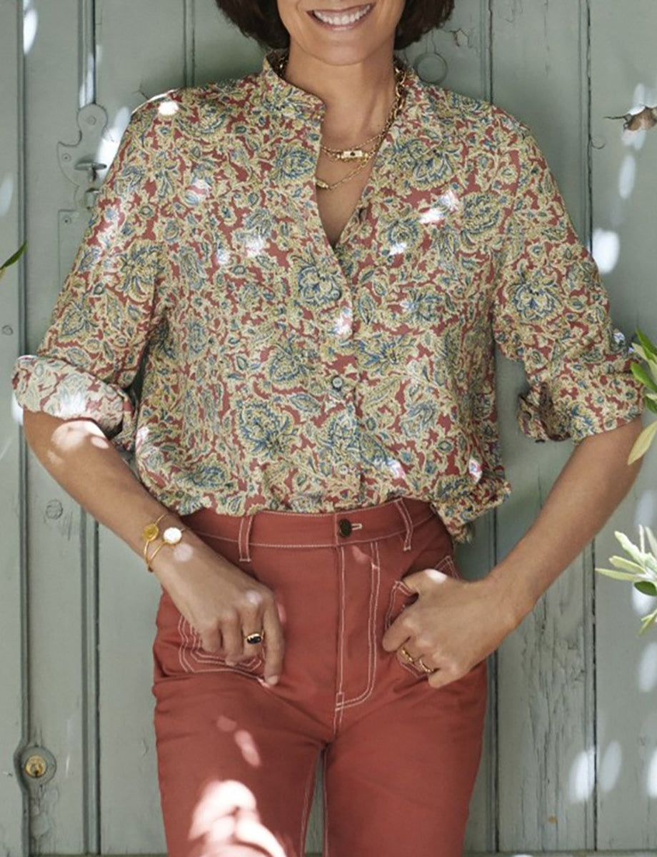 1qty RELIQUAT 75€ 100%  / Pantalon flare Basile - Caramel