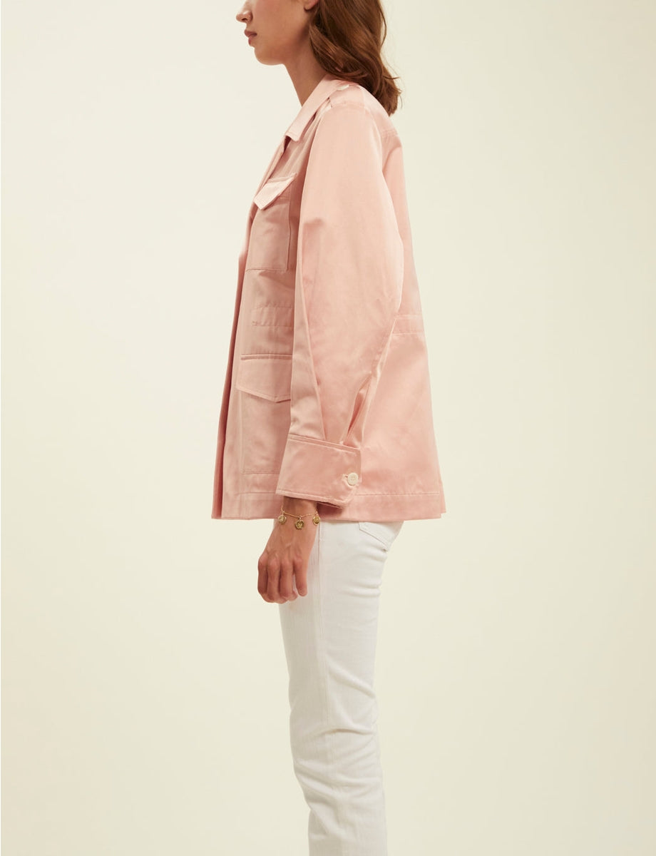 1qty RELIQUAT 120€ 0%  / Blazer Neva saharienne - Pink Beige