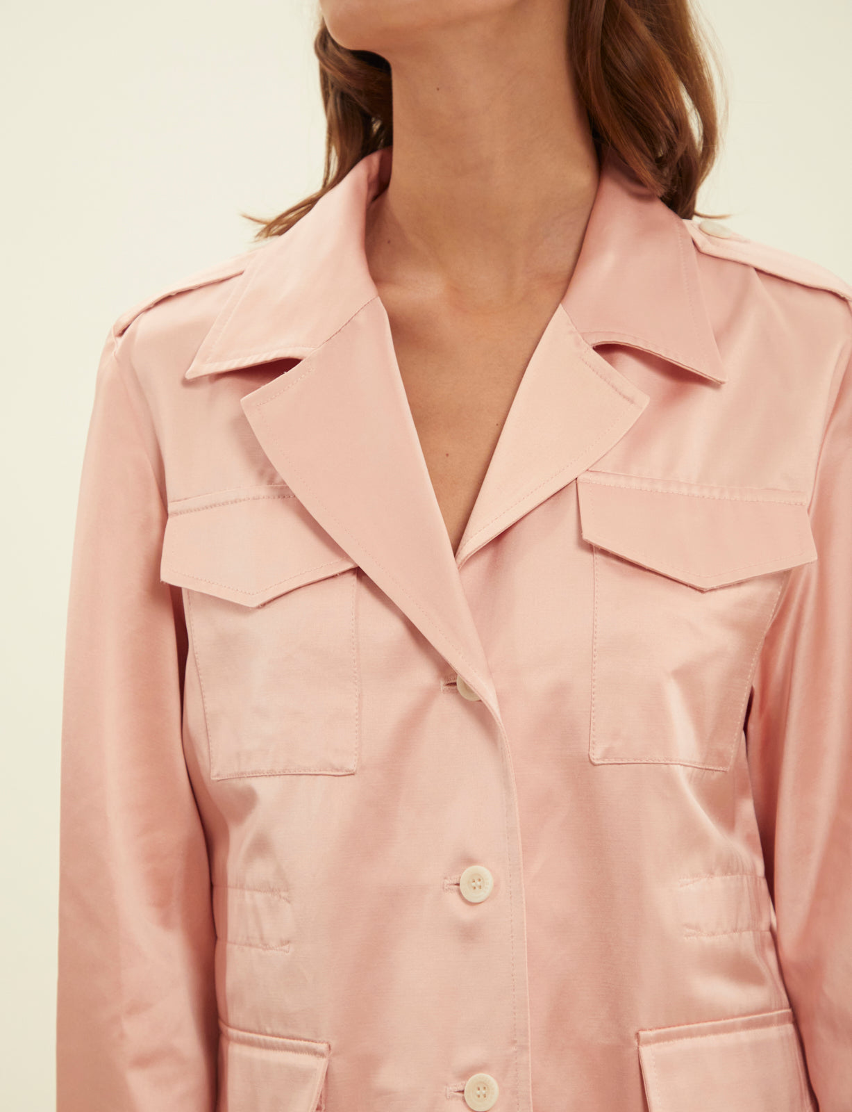 1qty RELIQUAT 120€ 0%  / Blazer Neva saharienne - Pink Beige