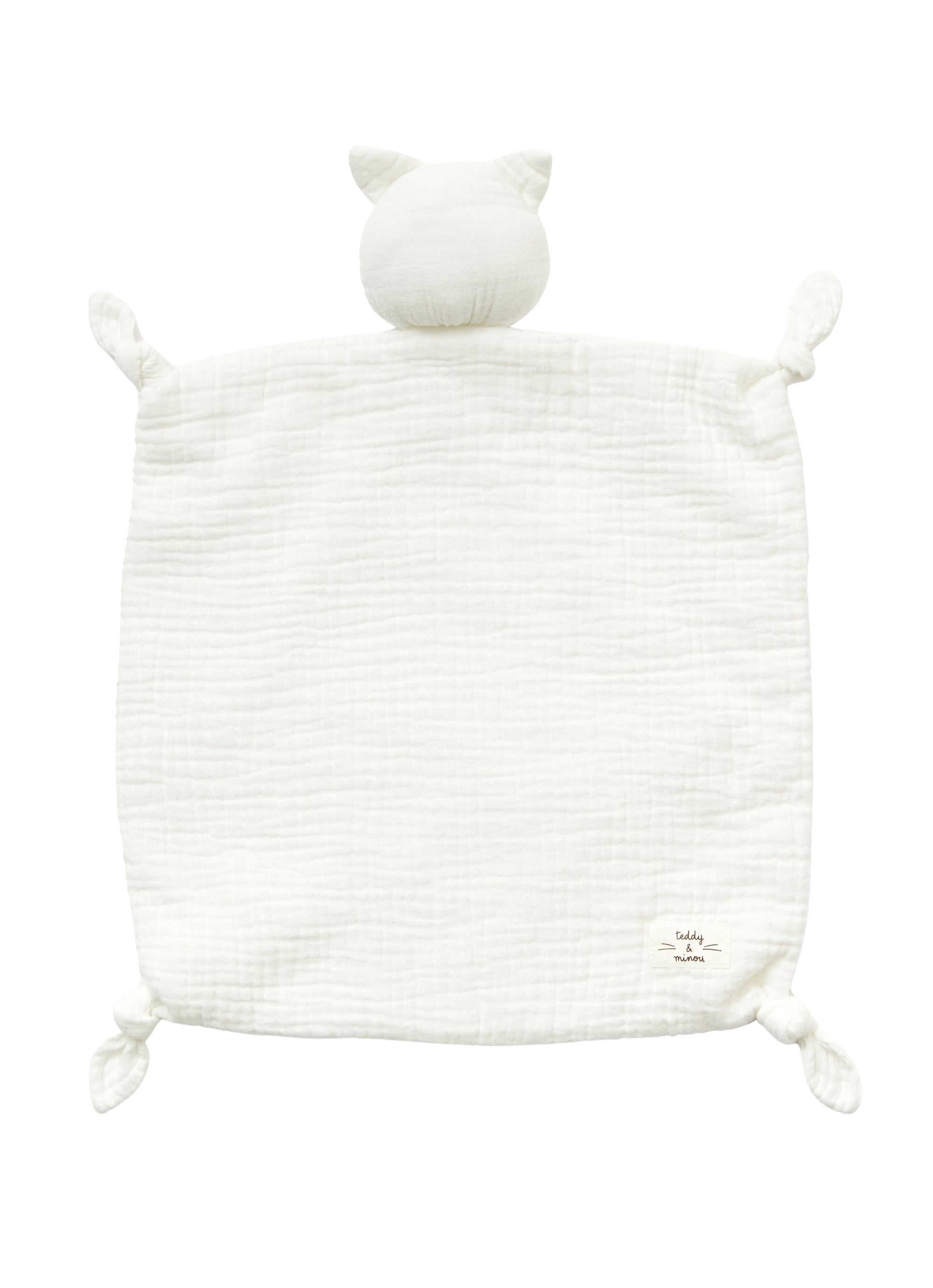 Doudou in cotone bianco